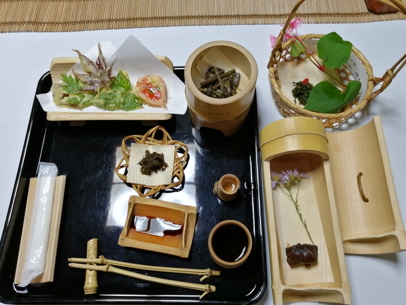 竹寺の精進料理の写真