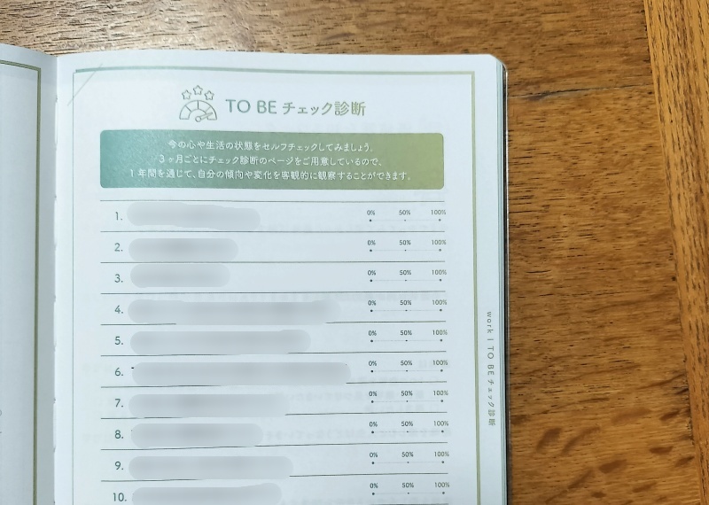 pure life diary2026TO BEチェック診断ページの画像
