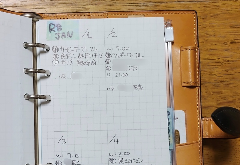 体調管理ページの画像